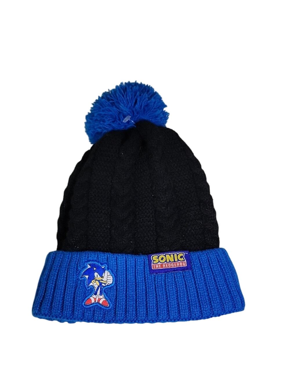 Sonic The Hedgehog Winter Knit Beanie Hat With Pom One Size Fits Most